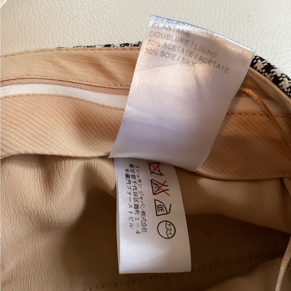 Chloe Silk Blend Houndstooth Ankle Trouser - Picture 7 of 14